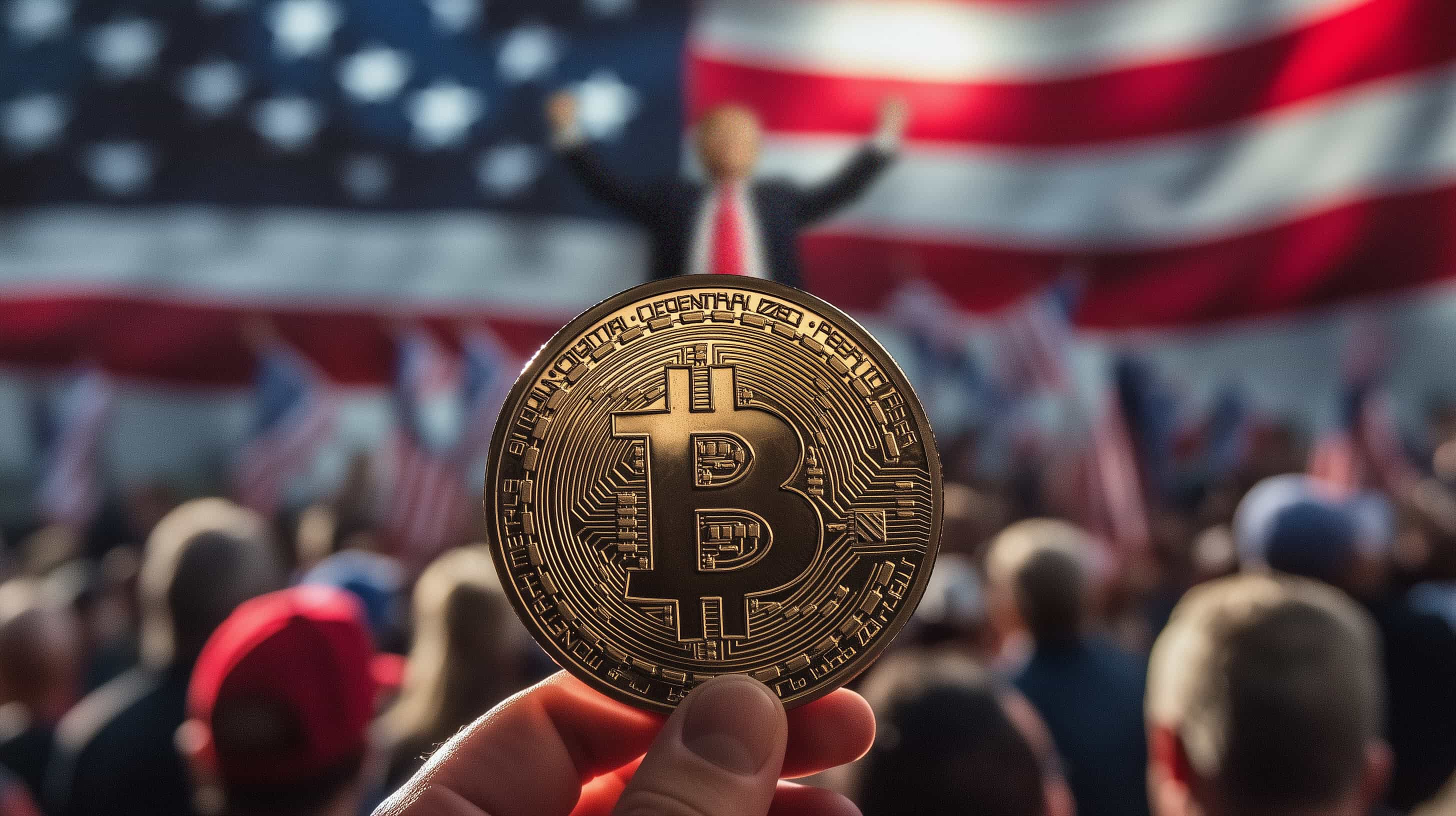 Bitcoin as a real issue in the 2024 US presidential election.