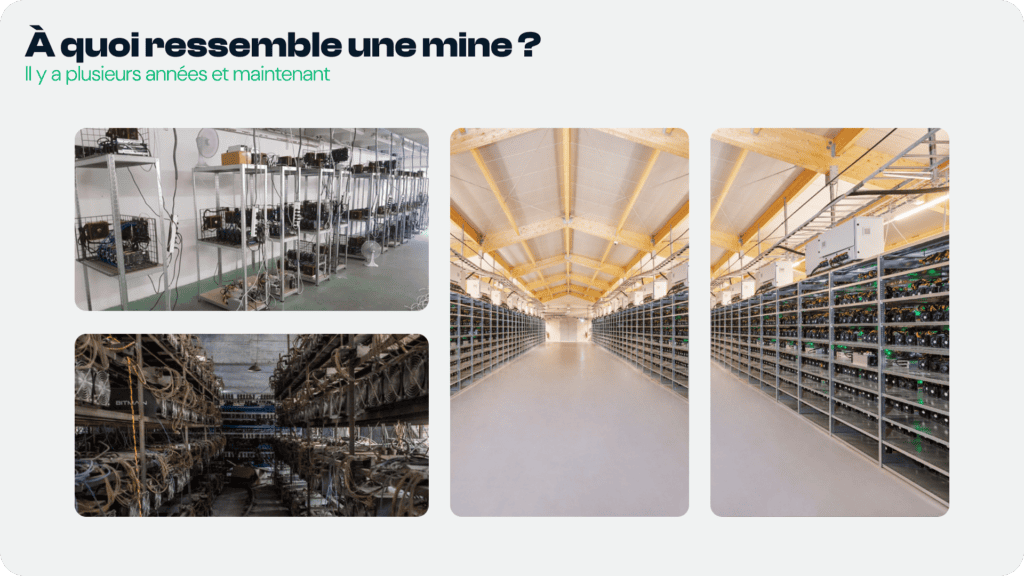 Évolution des fermes de minage Bitcoin des installations artisanales aux infrastructures industrielles