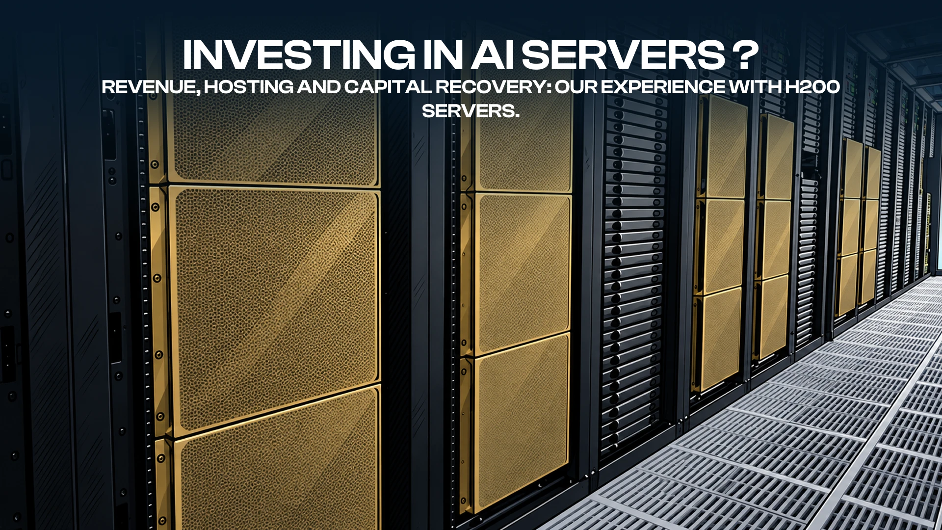 H200 AI server racks illustrating Startmining's experience with rental revenue, hosting and capital recovery.